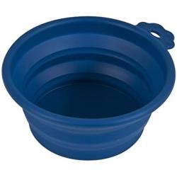 Petmate 23368 Silicone Round Travel Bowl for Pets,