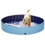 PAWISE Extra Large Dog Swimming Pool, Collapsible Pet Bathing Tub, Anti-Slip, Great for Dogs and Kids, 63