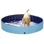PAWISE Extra Large Dog Swimming Pool, Collapsible Pet Bathing Tub, Anti-Slip, Great for Dogs and Kids, 63