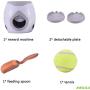 ShiLei Pet Interactive Toy Tennis Tossing Machine, Automatic Feeding, Reward Good Behavior, Keep Healthy, Prevent Obesity, Safe and Durable