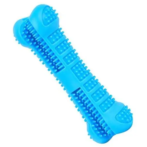 Emoly Dog Toothbrush Care Cleaning Stick - Dog Toothbrush Chew Toy Stick for Dog Dental Care- Safe, Bite Resistant Natural Rubber Toy Bone for Teeth Cleaning- Suitable for All Breed of Dogs (Blue) Emoly Dog Toothbrush Care Cleaning Stick - Dog Toothbrush Chew Toy Stick for Dog Dental Care- Safe, Bite Resistant Natural Rubber Toy Bone for Teeth Cleaning- Suitable for All Breed of Dogs (Blue)
