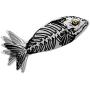 Yidarton Cat Boy Halloween Toy Catnip Fish USB-Chargeable Lifetime Replacement Guarantee Floppy Fish Interactive Pet Gifts Halloween Dancing Fish Toy for Cats & Small Dogs