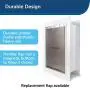 PetSafe Wall Entry Pet Door with Telescoping Tunnel, Medium, for Pets Up to 40 Lb., White, Made in the USA