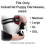 Industrial Puppy Dog Harness Chest Strap Extender Harness - Service Dog Vest, Therapy Dog Vest, Emotional Support Dog Vest, and Others - Add up to 10'' to Girth Strap