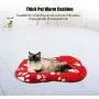 Queen.Y Pet Bed,Soft Warm Durable Fleece Pet Cushion Thick Dog Cat Puppy Comfortable Mat for Winter Autumn for Small Dog or Cat