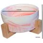 Ceramic Elevated Dog Food or Water Bowl-No Spill or Tip Over-Pet Food Water Feeder Dish-Stylish Marble Finish- Sold with Cotton Gift Bag