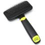 DAN Pet Grooming Brush,Self Cleaning Slicker Brush Effectively Reduces Shedding by Up to 95% - Professional Pet Grooming Brush for Small, Medium & Large Dogs