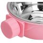 Yutiny Pet Food Water Bowl Stainless Steel Food Hanging Bowl Puppy Kitty Dog Parrot Bird Pet Drink Water Bowl Dish Crates Cages Hanging Feeder Bowl
