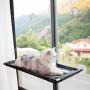 HIPIPET Cat Hammock Window Resting Seat Perch Cat Bed for Indoor Cats Sleeping Heavy Duty Suction Cups Breathable Washable Mesh Durable Frame…