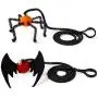 Halloween 2 Pcs Cat Kitten Toys, Flying Finger Pet Toys with Bat Spider Design, Cat Halloween Elastic Springs Finger Teaser Toys, Interactive Pet Teaser Toy with Bell, Cats Scratchers Accessories Halloween 2 Pcs Cat Kitten Toys, Flying Finger Pet Toys with Bat Spider Design, Cat Halloween Elastic Springs Finger Teaser Toys, Interactive Pet Teaser Toy with Bell, Cats Scratchers Accessories