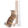 4CLAWS Wall Mounted Scratching Post 26'' (White) - BASICS Collection Cat Scratcher, 26 x 5.7 x 5.5 in