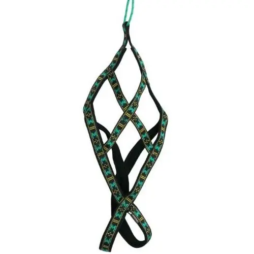 Weight Pulling Sledding Dog Harness X-Back Style Black/Green Large, 21'' Neck Circumference Weight Pulling Sledding Dog Harness X-Back Style Black/Green Large, 21'' Neck Circumference