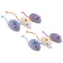 SmartyKat Skitter Critters Cat Toy Catnip Mice, 6-Pack