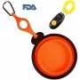 Visky Pet Travel Bowl Dog Water Food Bowl TPE Material Collapsible Portable Bowls With Carabiner and Clicker -Orange Visky Pet Travel Bowl Dog Water Food Bowl TPE Material Collapsible Portable Bowls With Carabiner and Clicker -Orange