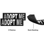 Dogline Vest Harness for Dogs and 2 Removable Adopt Me Patches, X-Large/36 to 46'', Purple