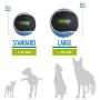 Hero Action, Large Solid Tennis Ball Dog Toy, Floating Fetch Ball