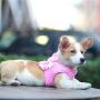 KLCW Pink Dog Harnesses for Small Dogs Diamond Dog Harness for Girl & Dog Birthday Gift- Small Dog Harness No Escape Step in Dog Vest Harness