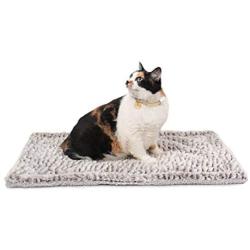 Self Heating Cat Pad / Self-Warming Cat Dog Bed / 27.5'' x 18.5'' Thermal Cat Mat for Outdoor and Indoor Pets