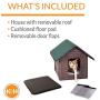 K&H PET PRODUCTS Outdoor Kitty House Designer Cat Shelter Heated or Unheated