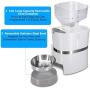 HoneyGuaridan Automatic Pet Feeder, Dogs, Cats, Rabbit & Small Animals Food Dispenser with Stainless Steel Pet Food Bowl, Portion Control and Voice Recording - Batteries and Power Adapter Support