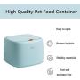 SPRICHIC Pet Food Storage Container - Store up to 22lbs Dry Food, Flip Top Plastic Food Storage Bin for Dog, Cat, Bird, with 2 Pet Food Bowls & Measuring Cup, BPA Free