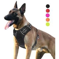 SENYE PET Dog Harness No Pull Escape Proof Adjustable Outdoor Pet Vest Reflective Oxford Material Easy Control Vest Harness for Small Medium Large Dogs