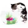 Pudwy Funny Cat Toys Water Activated Led Swimming Fish Toy with Aquatic Weed & Screwdriver Pet Interaction Supplies