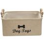 Morezi Linen-Cotton Dog Toy Box and Puppy Stuff Storage Basket Organizer - Perfect for organizing pet Toys, Blankets, leashes, Vest, chew Toy and Clothes Morezi Linen-Cotton Dog Toy Box and Puppy Stuff Storage Basket Organizer - Perfect for organizing pet Toys, Blankets, leashes, Vest, chew Toy and Clothes