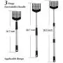 SKYFIELD Dog Pooper Scooper, 3-Stage Extendable Metal Dog Poop Scooper for Large Dogs