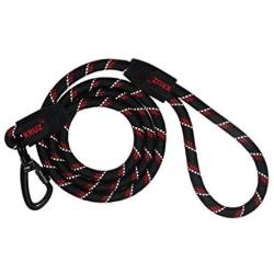 Kruz Reflective Dog Leash -KZROPE5048/5060 - Soft Silicone Grip with Click & Lock Snap - Walking, Running and Pet Training - Heavy-Duty, Durable Rope - Security, Safety, Control, and Comfort