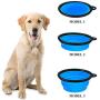 Collapsible Dog Bowl, 3 Pack Portable Pet Cat Feeding Watering Dish with Lids, Expandable Pet Feeding Watering Cup Dish for Walking, Kennels & Camping