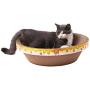 Ace one Cat Scratcher Lounge Bed Scratching Cardboard Pad Round Shape Scratch nest, Cozy Cat Scratcher Bowl,Relaxing Bed, Durable Recycle Board Pads for Cats Under 15Ibs