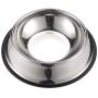 Juvale Stainless Steel Dog Bowls - Set of 2 Large Pet Food and Water Dish Bowls, Ideal for Large Dogs - Silver, 10 Inches Diameter