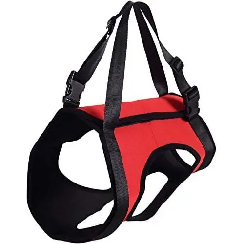Dog Lift Harness Support Harness Support & Recovery Sling, Pet Rehabilitation Lifts Vest Adjustable Breathable Straps for Old, Disabled, Joint Injuries, Arthritis, Paralysis Dogs Walk, Rear Leg L