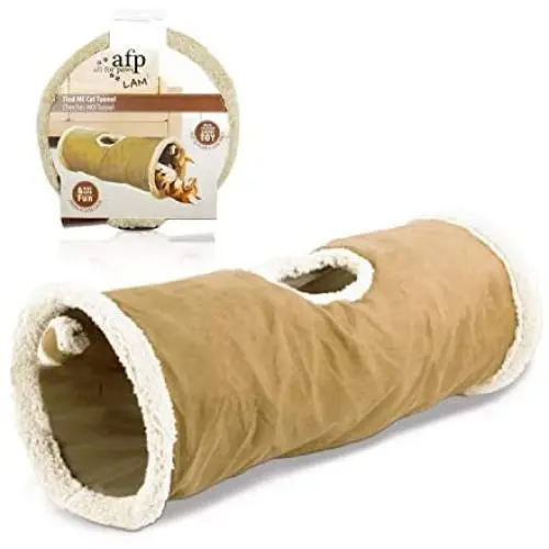 ALL FOR PAWS Collapsible Cat Tunnel Crinkle Cat Toys Play Tunnel Tube