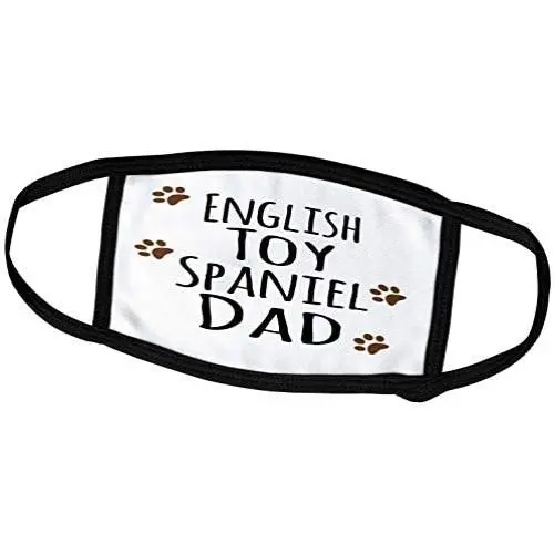 3dRose InspirationzStore Pet Designs - English Toy Spaniel Dog Dad - Doggie by Breed - Brown Muddy paw Prints Doggy Lover Proud pet Owner - Face Masks (fm_153905_3) 3dRose InspirationzStore Pet Designs - English Toy Spaniel Dog Dad - Doggie by Breed - Brown Muddy paw Prints Doggy Lover Proud pet Owner - Face Masks (fm_153905_3)