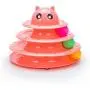 Vealind Pet Interactive Fun Roller Exerciser 3 Level Tower of Tracks Cat Teaser Ball Toy(Pink)