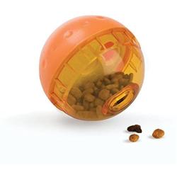 OurPets IQ Treat Ball Interactive Food Dispensing Dog Toy, 4 Inches (2 Pack)(colors may vary)