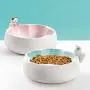 DotPet Cat Feeding Bowls, Ceramics Single Food Feeding Bowl for Cats/Dogs, Non-Slip Anti-Spill Ceramics Single Dish or Water Feeder Bowl DotPet Cat Feeding Bowls, Ceramics Single Food Feeding Bowl for Cats/Dogs, Non-Slip Anti-Spill Ceramics Single Dish or Water Feeder Bowl