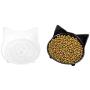 Haokaini Cat Bowl,2 Pack Cat Food Bowls Shallow Non Slip Dog Dish Cat Water Bowl Cat Feeding Wide Bowls Stress Relief Feeder Bowls for Dogs Cats Rabbits Puppy