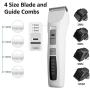 Bousnic Dog Clippers 2-Speed Cordless Pet Hair Grooming Clippers Kit - Professional Rechargeable for Small Medium Large Dogs Cats and Other Pets