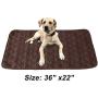 RBSC Home Waterproof Dog Bed Cover Non Slip Large Furniture Protector Sofa Cover Reusable Incontinence Bed Underpads for Pets, Dog, Cat, Kids Including 1 Brush