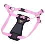 Coastal Pet Walk Right! Front-Connect No More Pull Padded Dog Harness Pink Bright LRG (26''-38'')