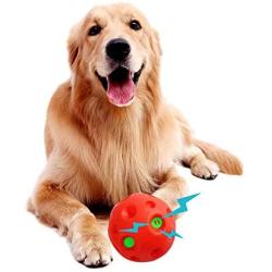 PAWISE Dog Giggle Ball Toy Pet Playing Wobble Ball with Giggle Sound Interactive Dog Toy