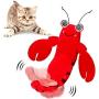 Revorit Flippity Lobster Cat Toy, Electric Moving Realistic Flopping Fish Toy, Interactive Lobster Catnip Cat Toy for Indoor Cats Kitten