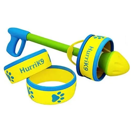 HurriK9 Dog Ring Launcher, Starter Pack Launcher + 3 Standard Rings