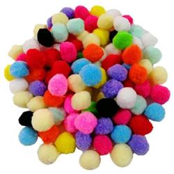 joyMerit 100pcs Soft Lightweight Cat Toys Pompon Balls for Kitten Cats Craft Projects