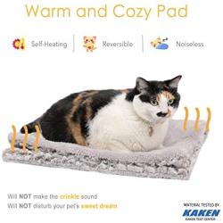 Self Heating Cat Pad / Self-Warming Cat Dog Bed / 27.5'' x 18.5'' Thermal Cat Mat for Outdoor and Indoor Pets