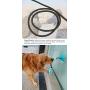 WeTest Interactive Dog Ropes Toy Molar Chew Toy, Self-Playing Rubber Ball Toy with Suction Cup for Pet Teeth Cleaning, Blue (LJ-JSL-110101)