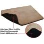Dogbed4less Premium Gel-Infused Memory Foam Pet Mat with Velour Fleece Topper for Medium to Extra Large Dogs - Anti-Slip Waterproof Bottom